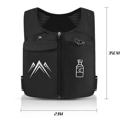 Reflective Running Vests with 500Ml Hydration Bottle, Adjustable Waistband & Breathable Material, Chest Pack Gear Phone Holder for Running, Men & Women - Smarty Pick Deals