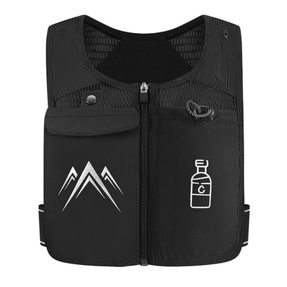 Reflective Running Vests with 500Ml Hydration Bottle, Adjustable Waistband & Breathable Material, Chest Pack Gear Phone Holder for Running, Men & Women - Smarty Pick Deals