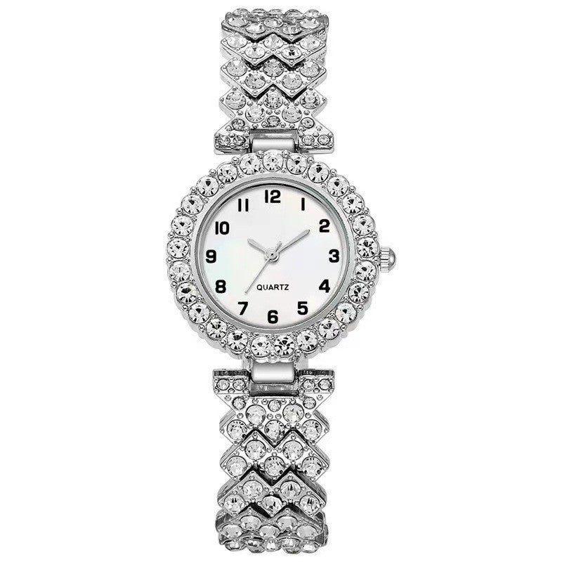 Luxury Fashion Women WristWatch Set Silver Strap Alloy Bracelet For Ladies - Smarty Pick Deals