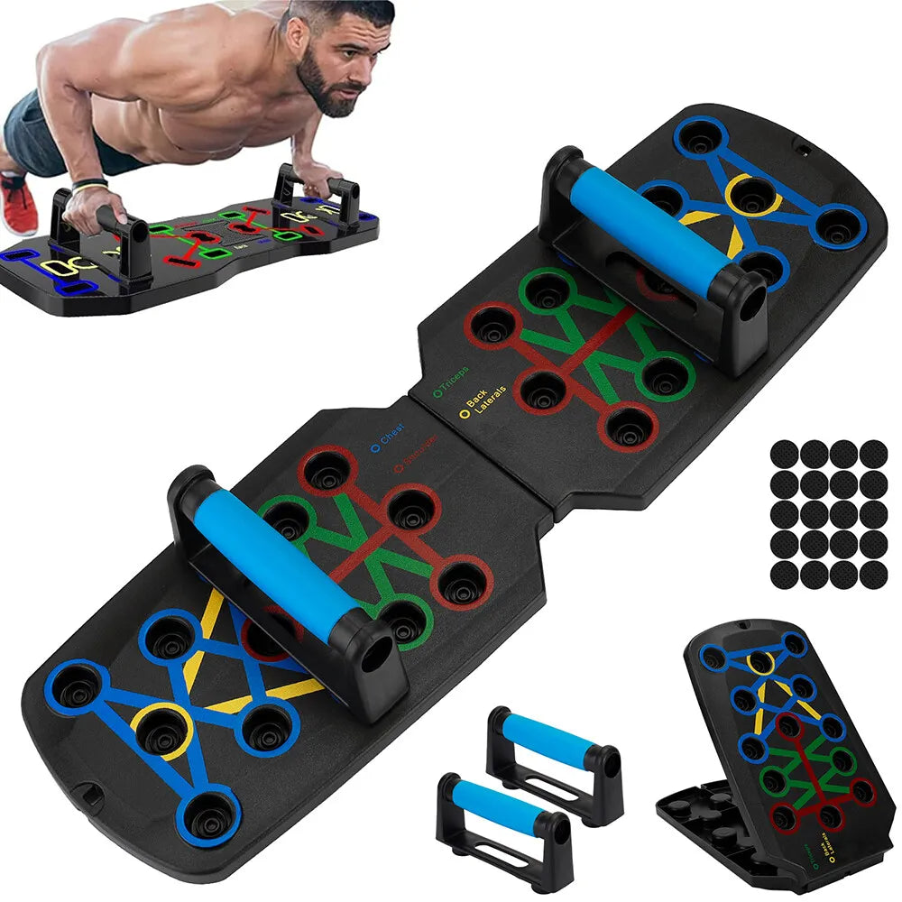 28 in 1 Push up Rack Board System Fitness Workout Train Home Gym Exercise Stands - Smarty Pick Deals