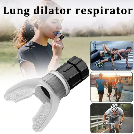 Sports Breathing Trainer Portable Lung Capacity Abdominal Breathing Trainer with Adjustable Intensity Knob Improve Strength - Smarty Pick Deals