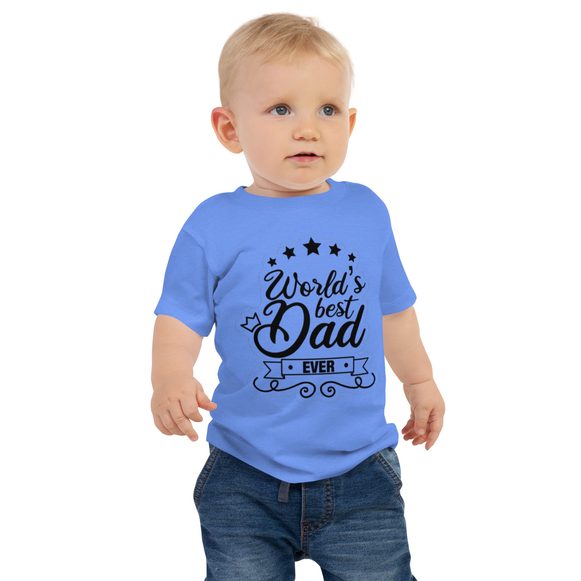 World's Best Dad Ever - Baby Jersey Short Sleeve Tee - Smarty Pick Deals