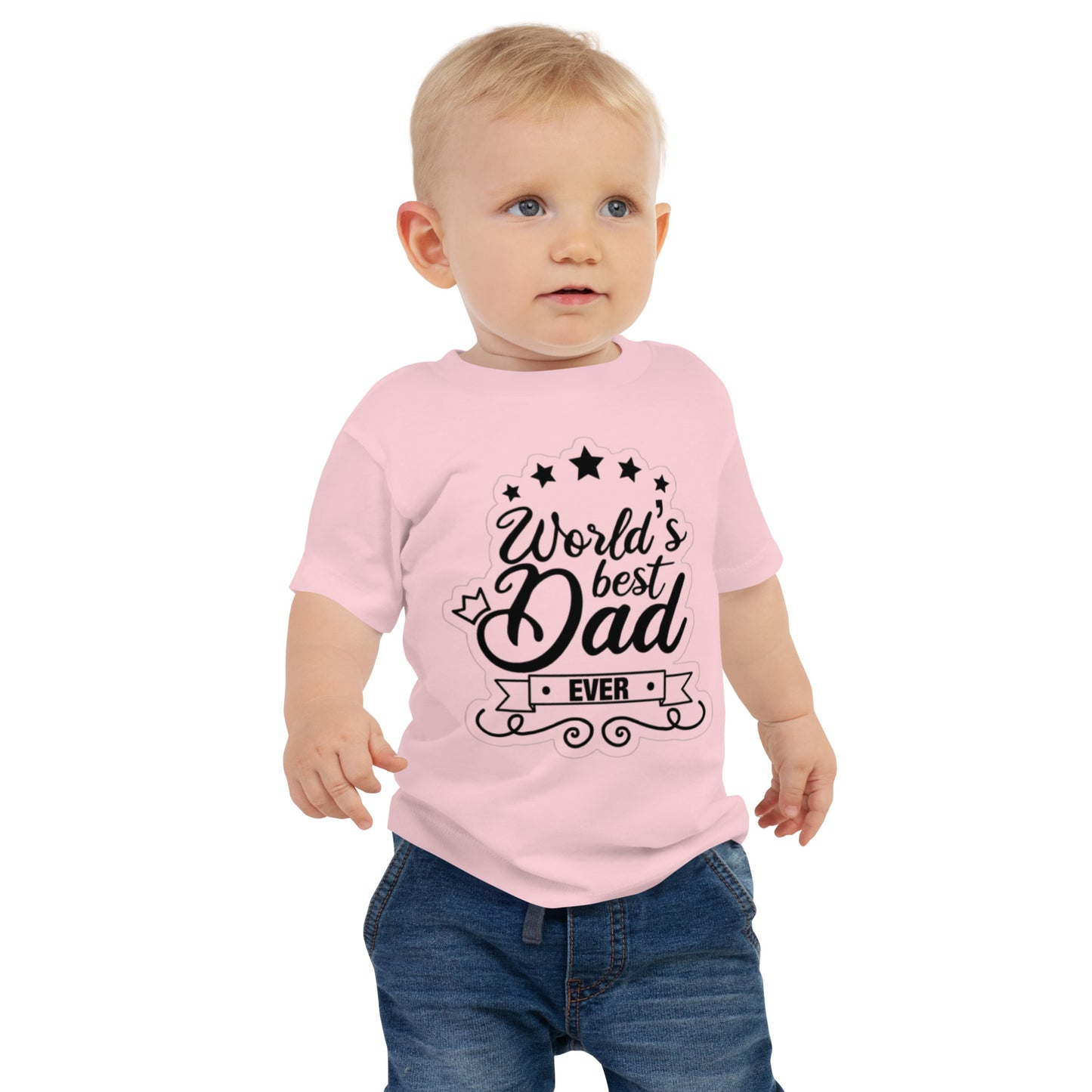 World's Best Dad Ever - Baby Jersey Short Sleeve Tee - Smarty Pick Deals