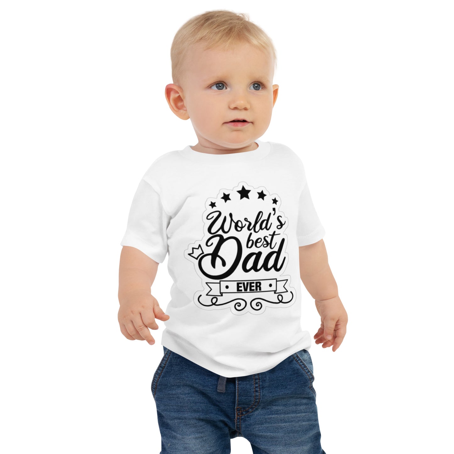 World's Best Dad Ever - Baby Jersey Short Sleeve Tee - Smarty Pick Deals