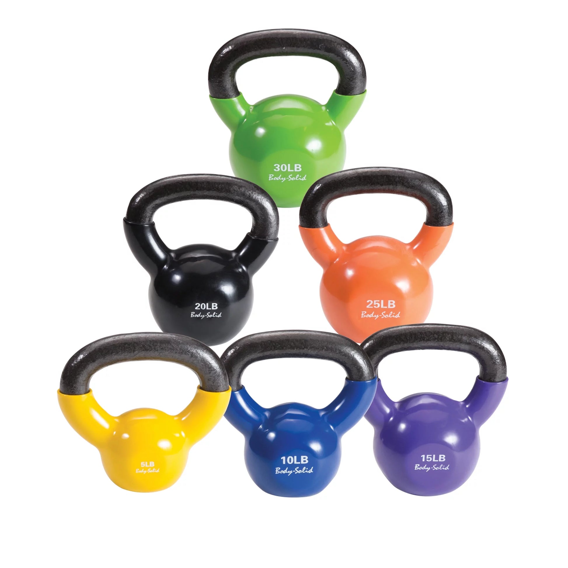 Vinyl Kettle Bell Set 5-30 (KBVS105) - Smarty Pick Deals