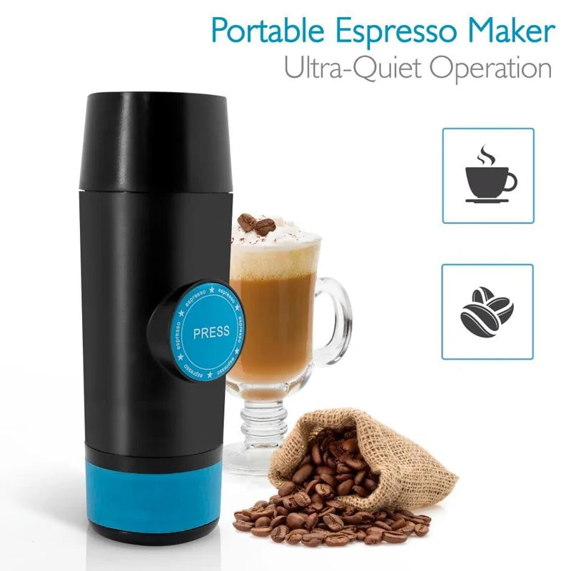 2 in 1 Capsule & Ground Mini Espresso Portable Coffee Maker - Smarty Pick Deals