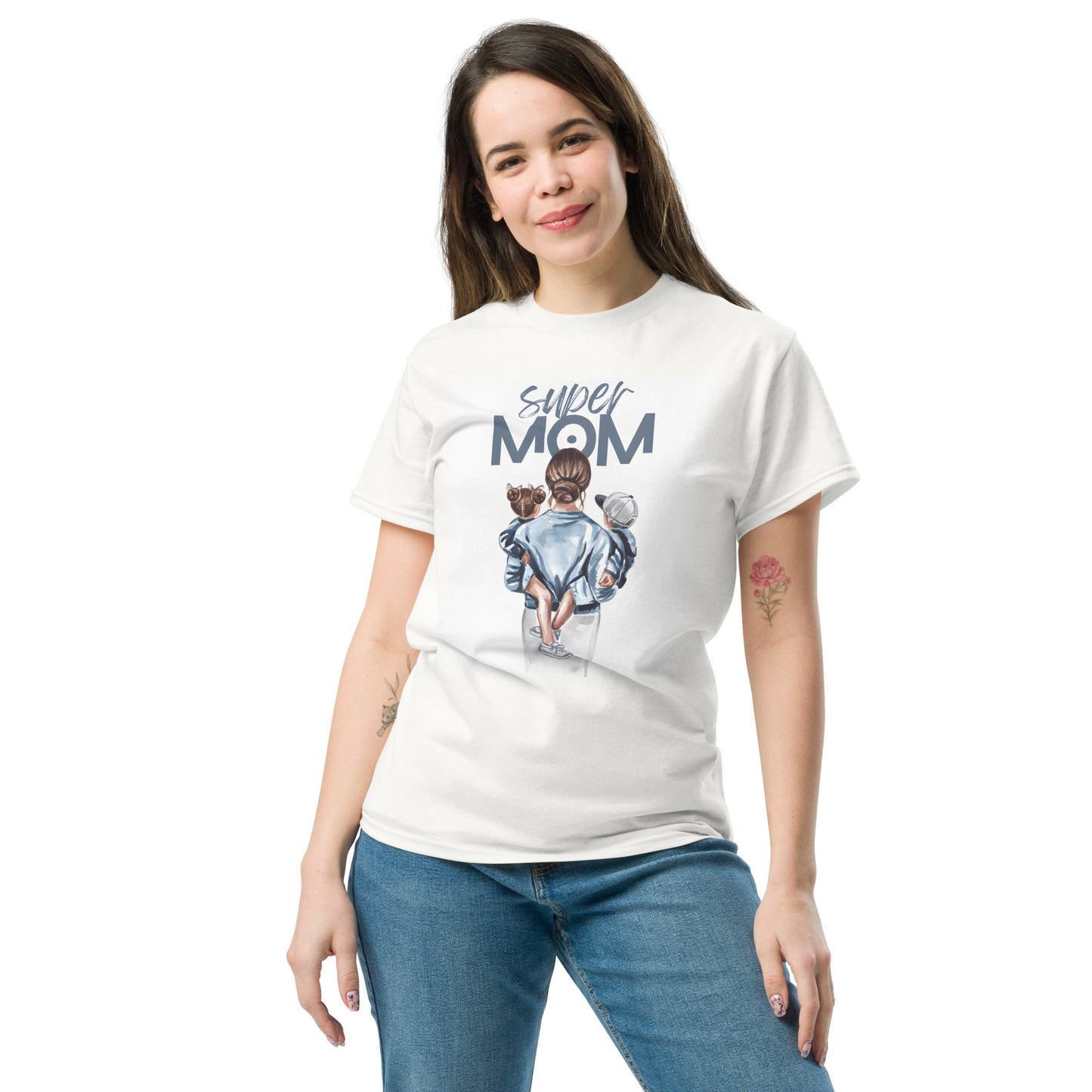 Super Mom T-Shirt - Stylish Mom Life Tee, Cute Mother’s Day Gift 100% Cotton. - Smarty Pick Deals