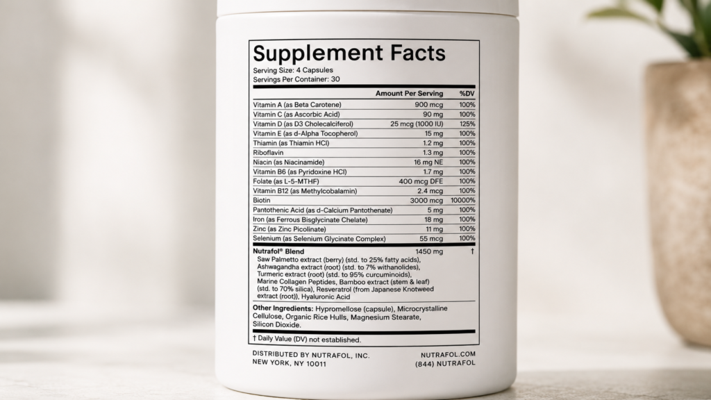 Nutrafol Women's Balance Hair Growth Supplements Age 45+